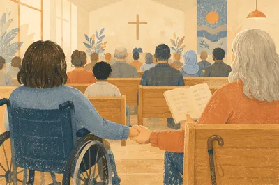 Inclusive Church Service with Diverse Abilities