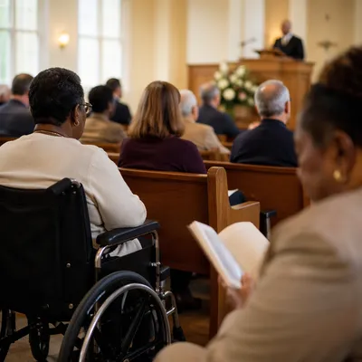 Inclusive Church Service with Accessible Seating