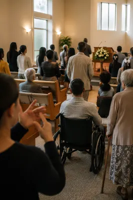 Inclusive Church Service for Diverse Abilities