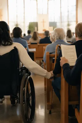 Inclusive Church Service with Diverse Abilities