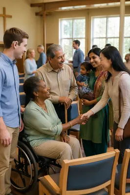 Inclusive Church Fellowship With Diverse Abilities