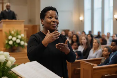 Sign Language Interpreter in Church Service