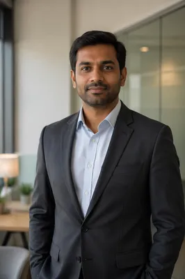 Confident Indian Professional Man in Office