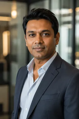 Confident Indian Professional Office Portrait
