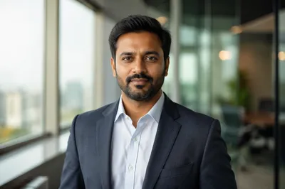 Confident Indian Professional in Modern Office