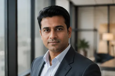 Professional Indian Man in Modern Office