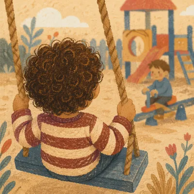 Children Playing on a Warm School Playground