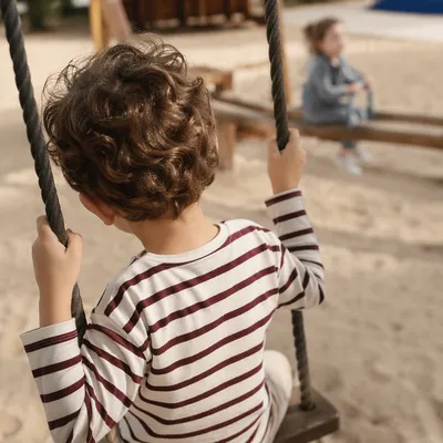 Children Playing on Warm School Playground