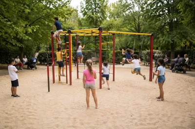 Children Playing on School Playground