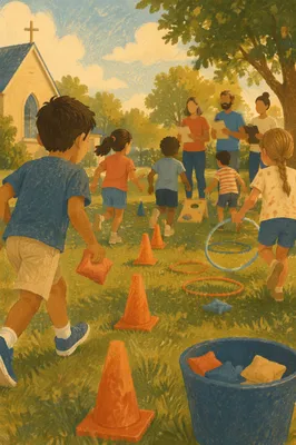 Outdoor Vacation Bible School Game Day