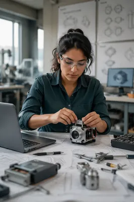 Focused Engineer Working at Design Workbench