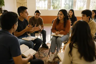 Latino Youth Group Bible Study Discussion