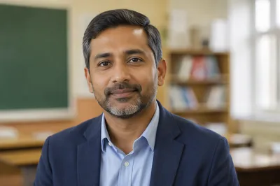 Patient Male Teacher Classroom Headshot Portrait