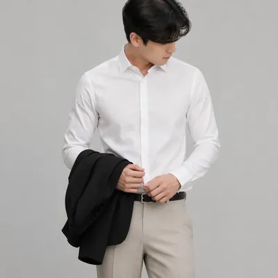 Professional Casual Man in Neutral Studio Portrait