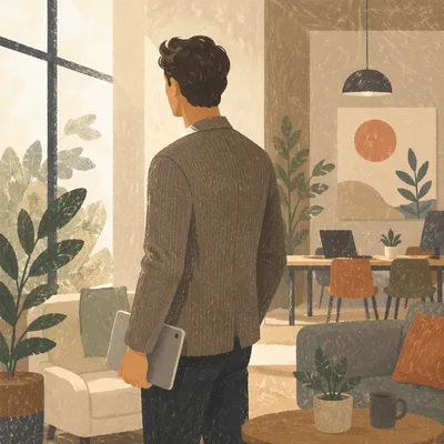 Calm Professional Man by Window