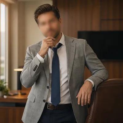Professional Casual Man Portrait in Office
