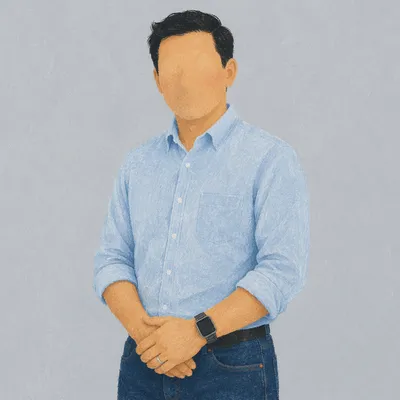 Professional Casual Man Studio Portrait