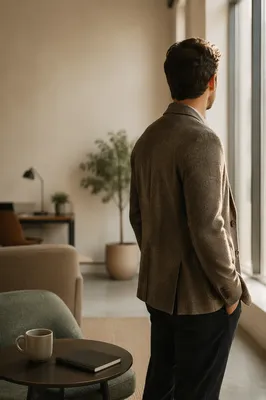 Professional Casual Man by Window Portrait
