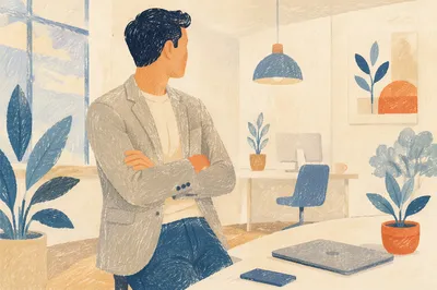 Anonymous Smart Casual Professional Man Portrait