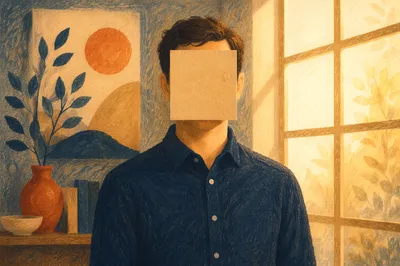 Anonymous Professional Man by Sunlit Window