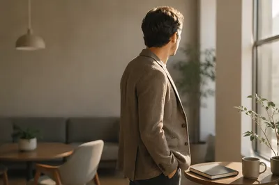 Professional Casual Man by Window