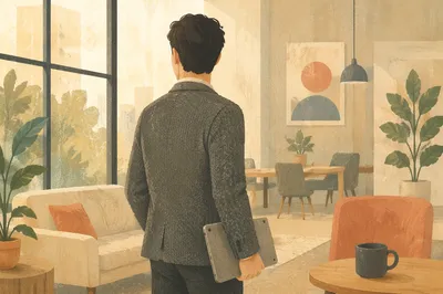 Calm Professional Man by Window