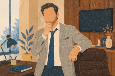 Professional Casual Man Portrait in Office