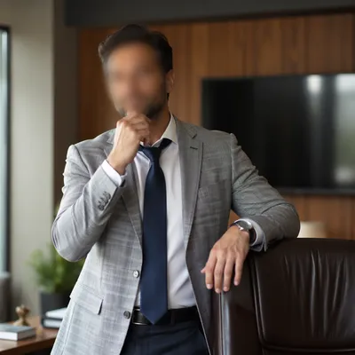 Professional Casual Man Portrait in Office