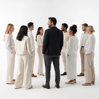 Professional Casual Fellowship Group Portrait