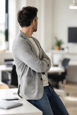 Professional Man in Modern Office Portrait