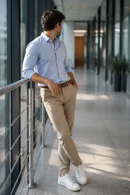 Professional Casual Man in Modern Office