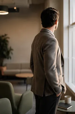Professional Casual Man by Bright Window