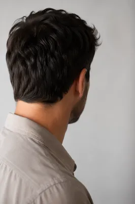 Professional Casual Man Portrait From Behind