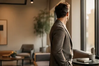 Professional Casual Man by Window Portrait