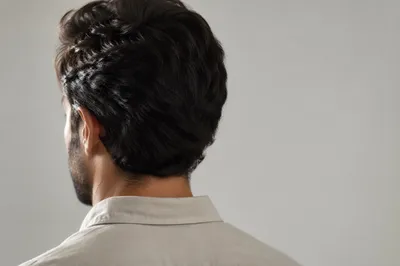 Professional Casual Man Portrait From Behind