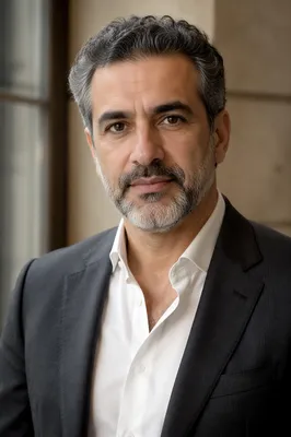 Distinguished Middle Eastern Man Portrait Indoors