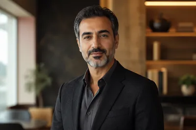 Distinguished Middle Eastern Man Indoor Portrait