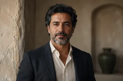Distinguished Middle Eastern Man Indoor Portrait