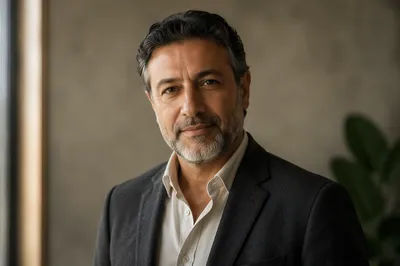 Distinguished Middle Eastern Man Indoor Portrait