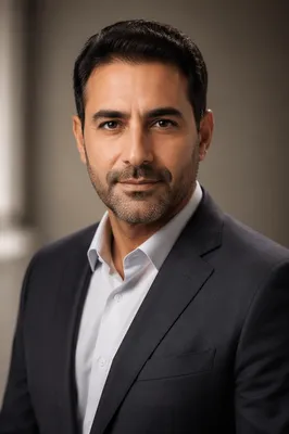 Elegant Middle Eastern Professional Headshot Portrait