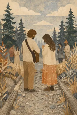 Acoustic Gathering on Forest Path