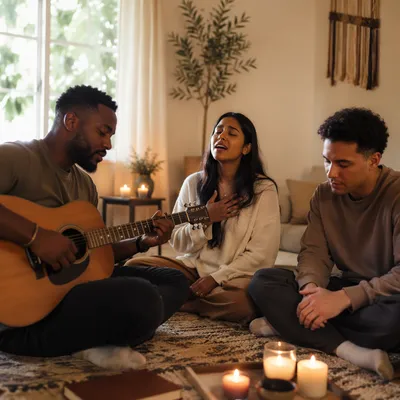 Intimate Acoustic Worship in Living Room