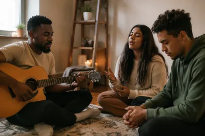 Intimate Acoustic Worship in Living Room