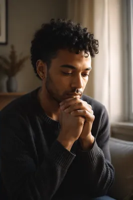 Contemplative Portrait by Soft Window Light