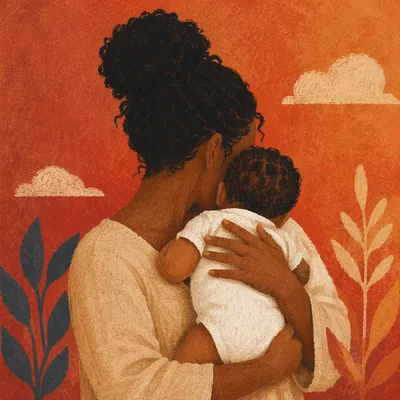 Tender Mother and Child Embrace