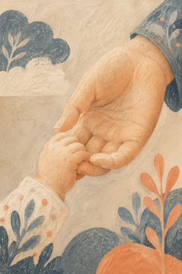 Tender Mother and Newborn Hand Bond