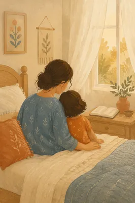 Tender Mother and Child Morning Bond
