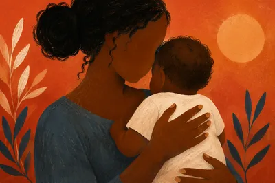 Tender Mother and Child Embrace Portrait