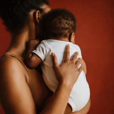 Tender Mother and Child Embrace