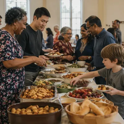 Multicultural Potluck in Church Fellowship Hall